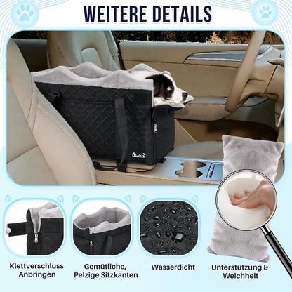 Hundesitz Mittelkonsole – Bequem & Sicher für Kleine Hunde bis 9 lbs