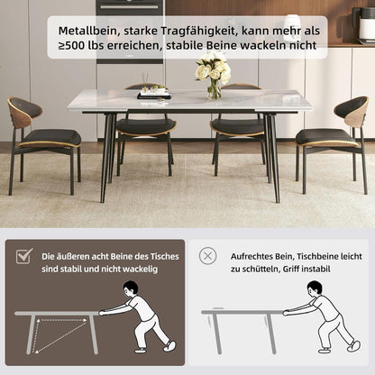 Essgruppe modern, ausziehbar (240cm) mit 8 Stühlen