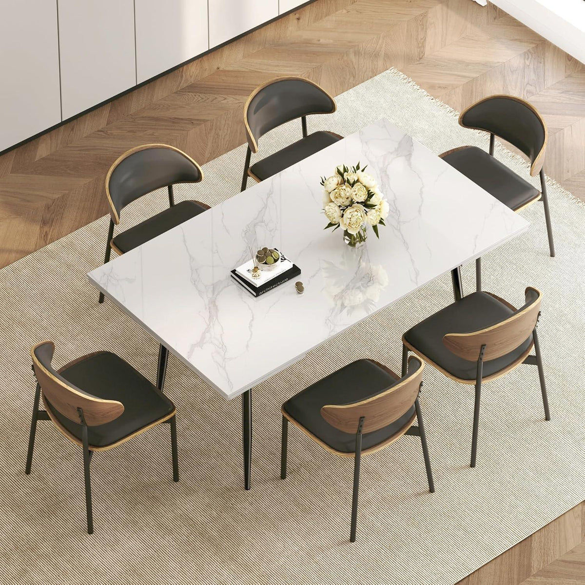 Essgruppe modern, ausziehbar (10 Stühle)