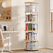 Drehbares Bücherregal 5-Ebenen – Eckregal für Wohnzimmer & Homeoffice