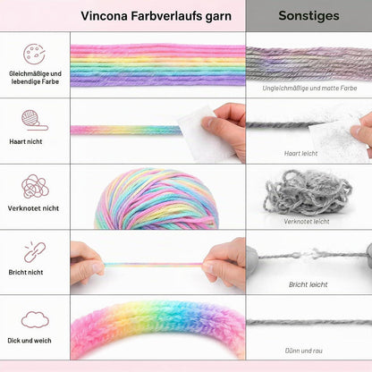 Farbverlaufsgarn Häkelwolle 5er Set – Bunt & Weich