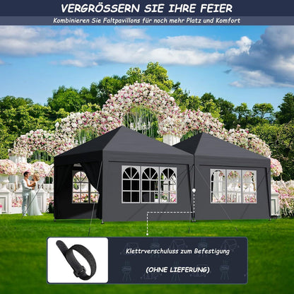 3x3 Pavillon mit Seitenwänden – Dein Garten-Treffpunkt