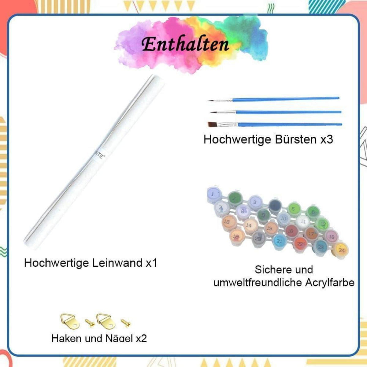 Malen nach Zahlen für Erwachsene – Mädchen Motiv
