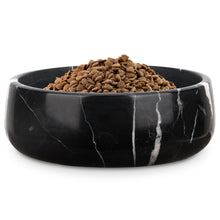 Marmor Hundenapf Schwarz Marquina S – Elegant & Stabil