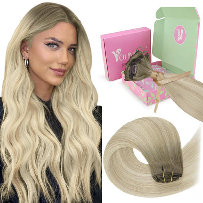 Blond Clip-in Echthaar Extensions 60cm – Remy Haarverlängerung