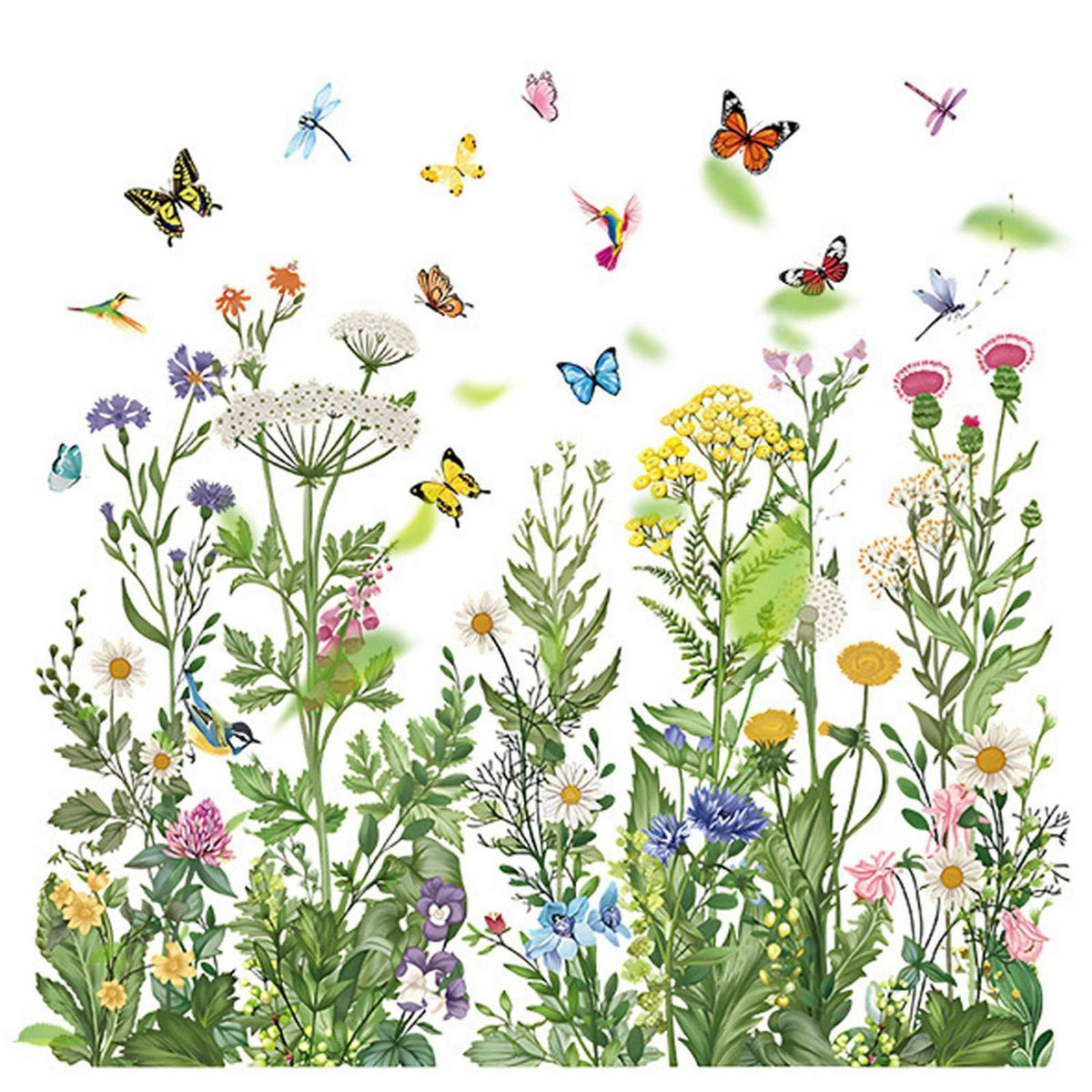 Fensterbilder Frühling Selbstklebend mit Rakel | Frühlingsdeko Blumen