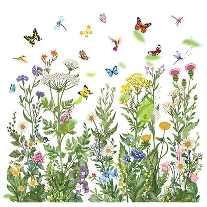 Fensterbilder Frühling Selbstklebend mit Rakel | Frühlingsdeko Blumen
