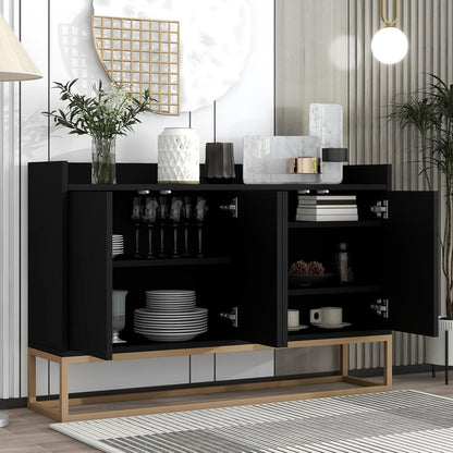 Sideboard 120cm – Küchenschrank mit Arbeitsplatte & Regalen