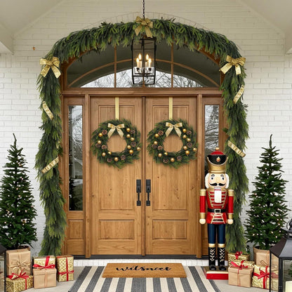 Norfolk Kieferngirlande 9FT – Weihnachtliche Dekoration für Haus & Garten