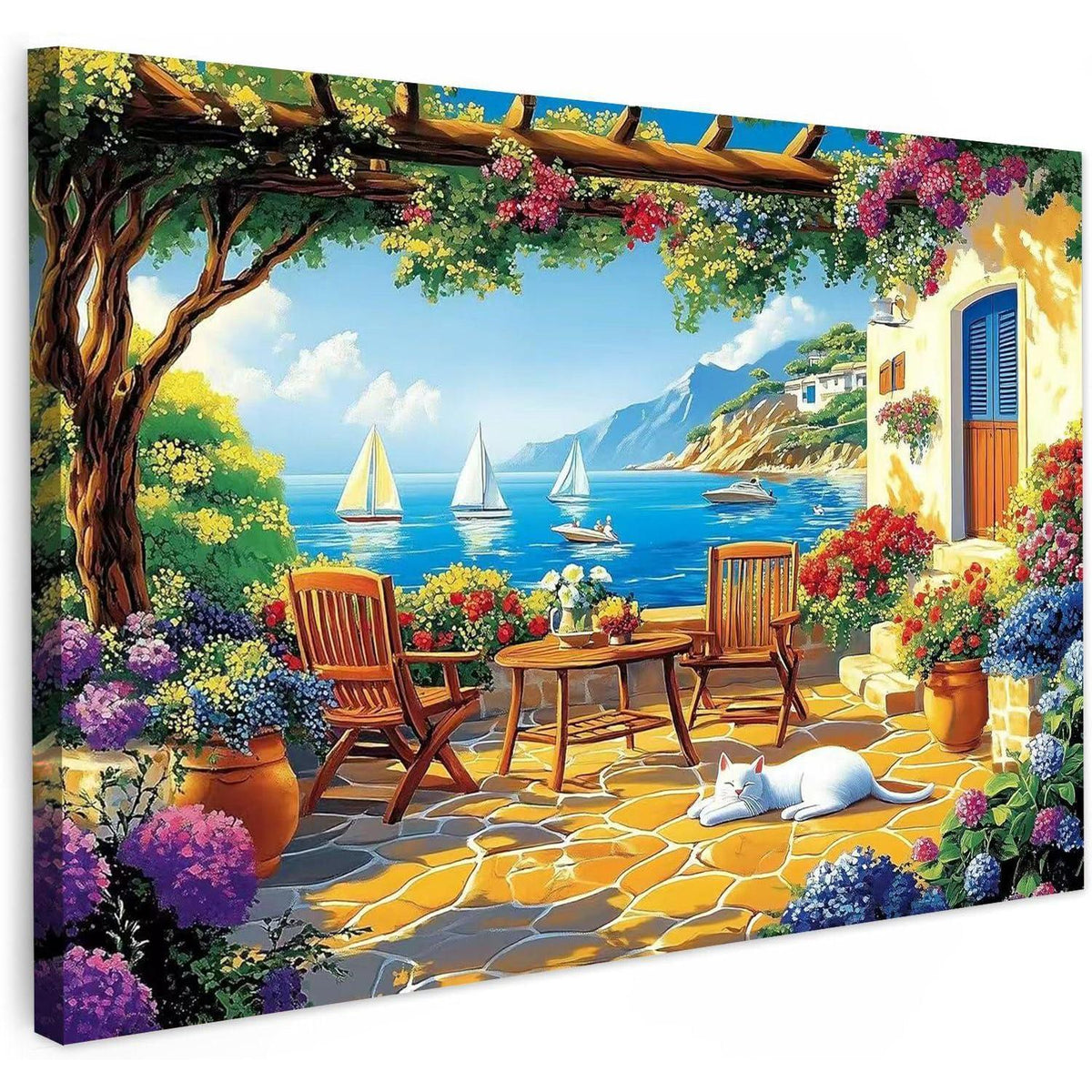 Diamant Painting Landschaft 30x40cm mit Rahmen – DIY Set für Erwachsene