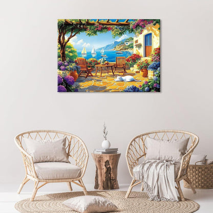 Diamant Painting Landschaft 30x40cm mit Rahmen – DIY Set für Erwachsene