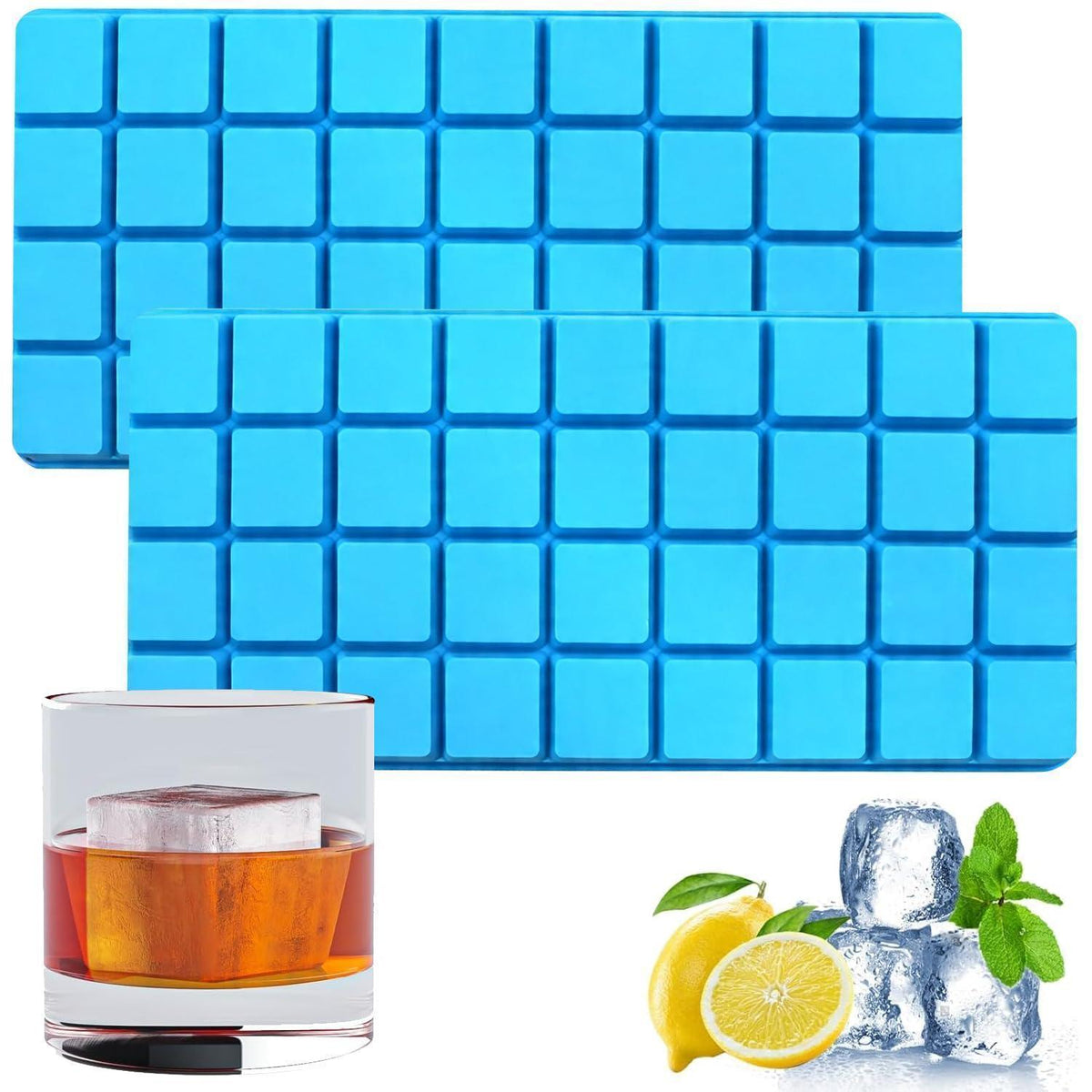 Silikon Eiswürfelform 36 Mulden für Eis, Schokolade & mehr
