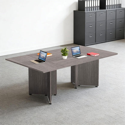 Modularer Konferenztisch, Erweiterbar für 4-12 Personen, 600 cm, Dunkelgrau