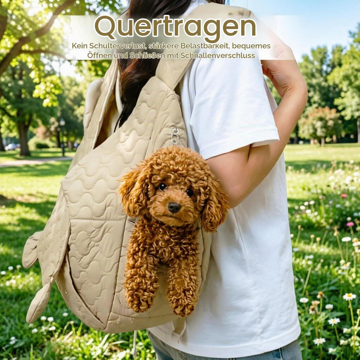 Hunderucksack für Kleine Hunde bis 10kg – Khaki