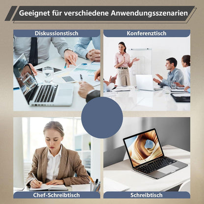 Erweiterbarer Konferenztisch modular, 540 cm, Dunkelbraun