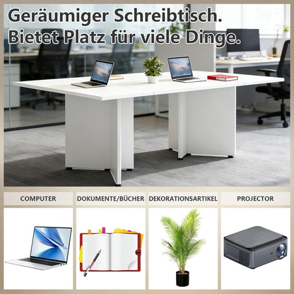 Erweiterbarer Konferenztisch Modular | Besprechungstisch für 4-12 Personen