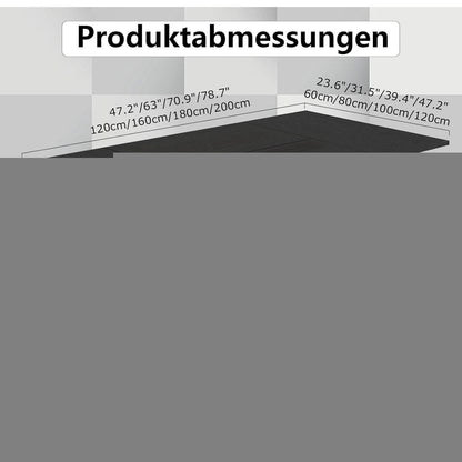 Modularer Konferenztisch, Erweiterbar für 4-12 Personen, 200 cm