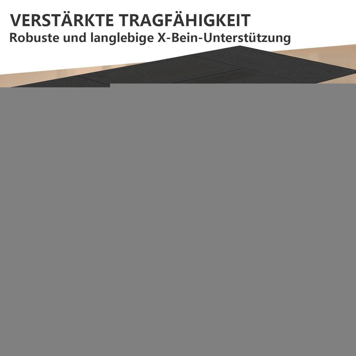Modularer Konferenztisch, Erweiterbar für 4-12 Personen, Schwarz Weiß