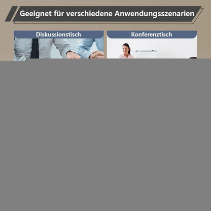 Modularer Konferenztisch, Erweiterbar für 4-12 Personen, 200 cm