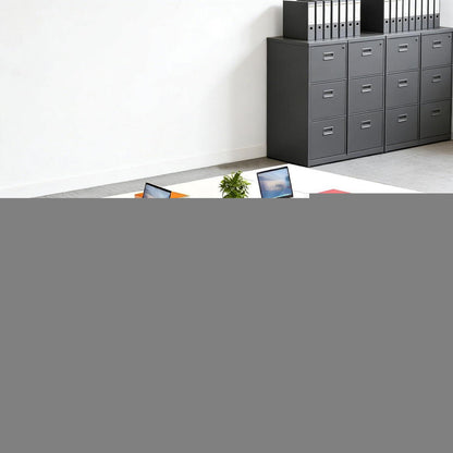 Erweiterbarer Konferenztisch Modular Weiß – 480 cm, für Büro & Schulung