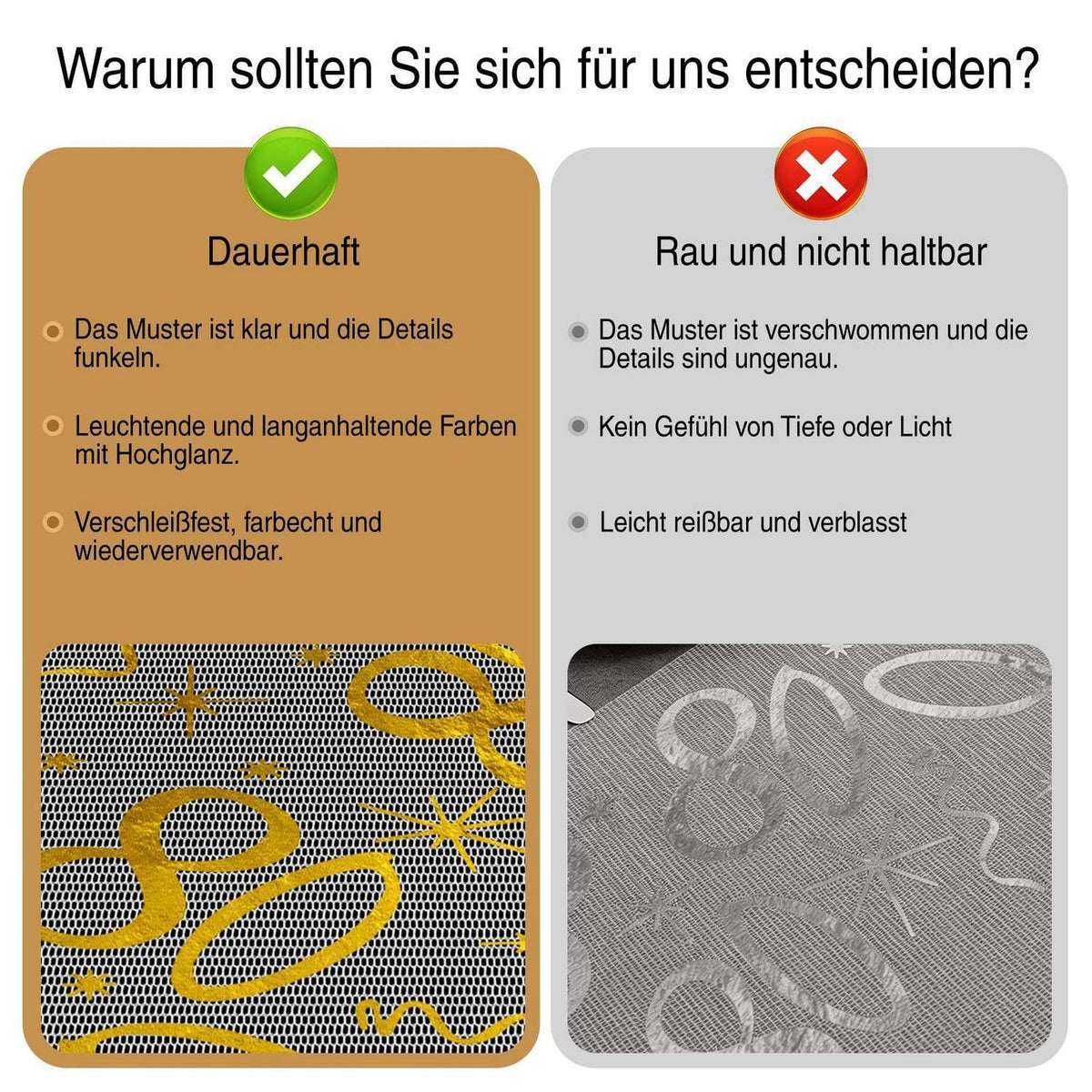 Tischläufer 80. Geburtstag Gold 28cmx10m, Wiederverwendbar, Zuschneidbar