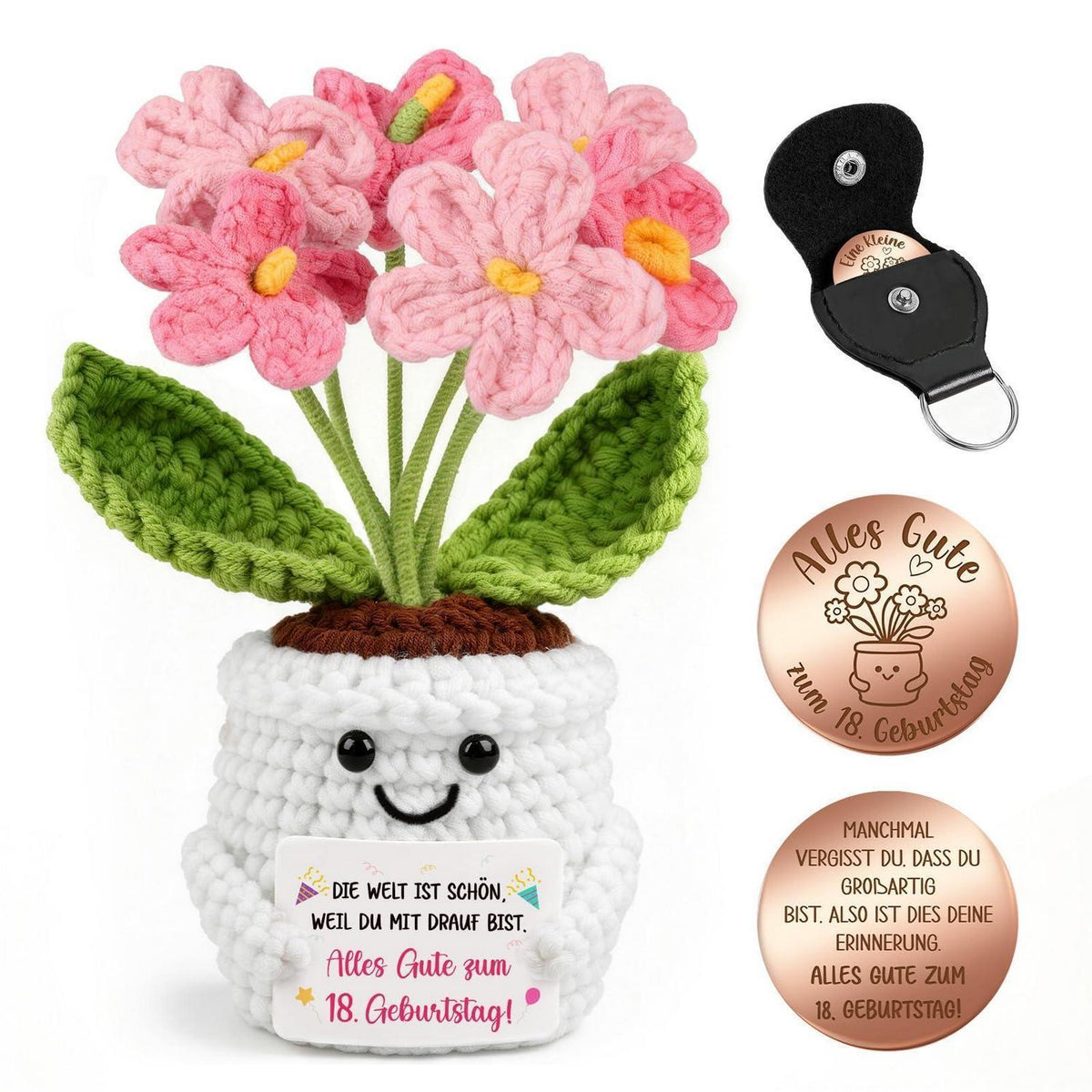 Geschenk 18 Geburtstag Mädchen - Pocket Hug Vergissmeinnicht
