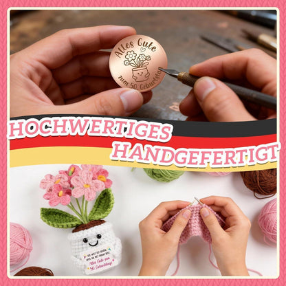 Geschenk 50. Geburtstag Frau - Pocket Hug Vergissmeinnicht