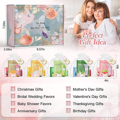 100-teiliges Hautpflege Geschenkset für Frauen & Mädchen