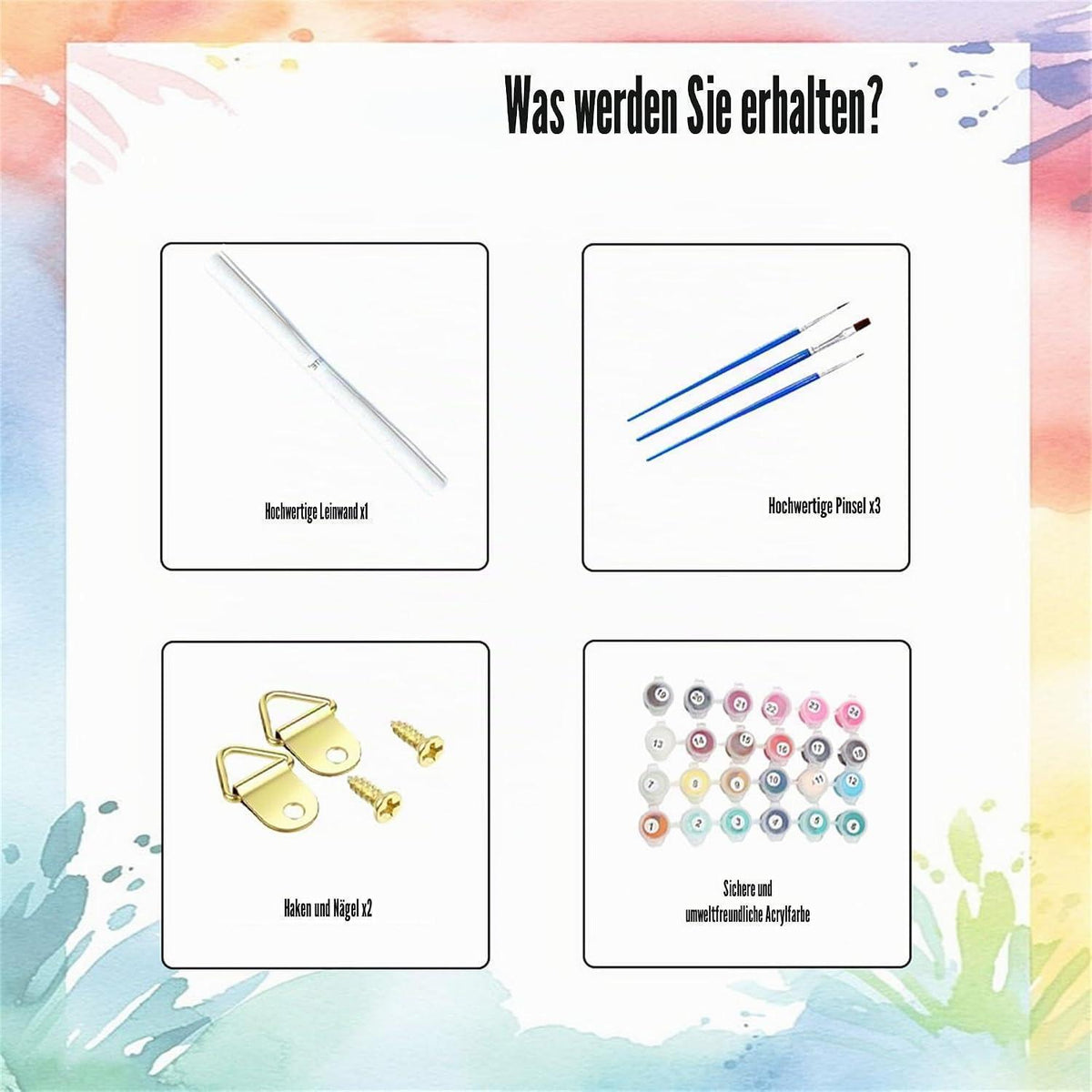 Malen nach Zahlen Erwachsene – Heißluftballon DIY Set