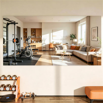 Großes Wandspiegel Fitness 181x91cm – Ideal für Yoga & Home Gym
