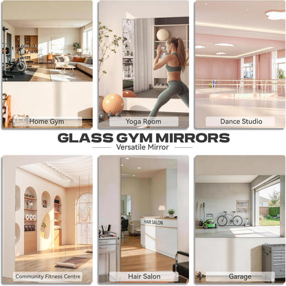 Großes Wandspiegel Fitness 181x91cm – Ideal für Yoga & Home Gym