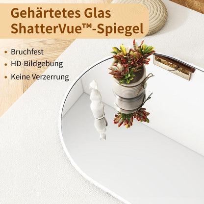 Ganzkörperspiegel Bogenförmig 170x70cm | Stand- & Wandspiegel Modern