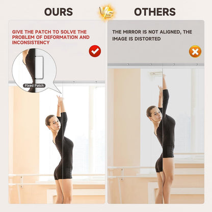 Ganzkörperspiegel 210x100cm - 2er Set für Fitnessraum & Yoga
