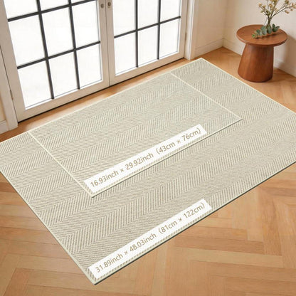 Rutschfeste Fußmatte Innen 43x76cm – Schmutzfangmatte für Eingang & Flur