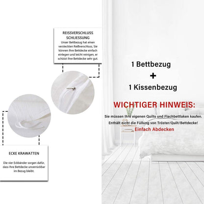Japanisches Bettwäsche-Set Baumwolle Rote Sonne Kiefer