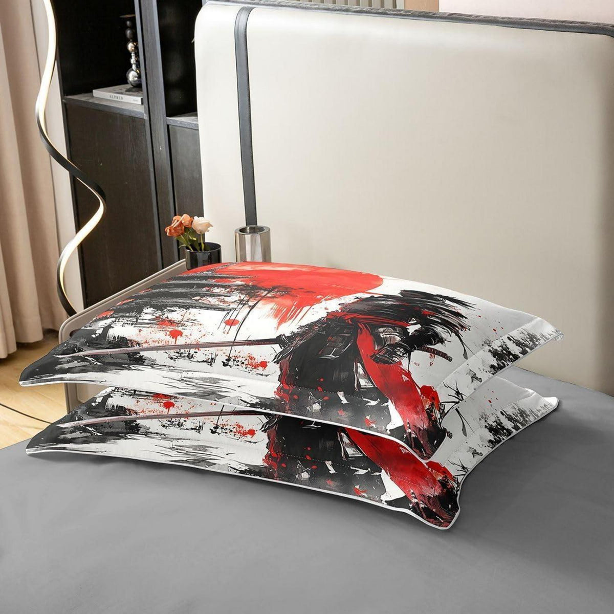 Japanisches Samurai Bettwäsche-Set 220x240 Baumwolle