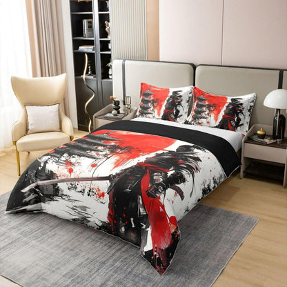 Japanisches Samurai Bettwäsche-Set 155x220 Baumwolle