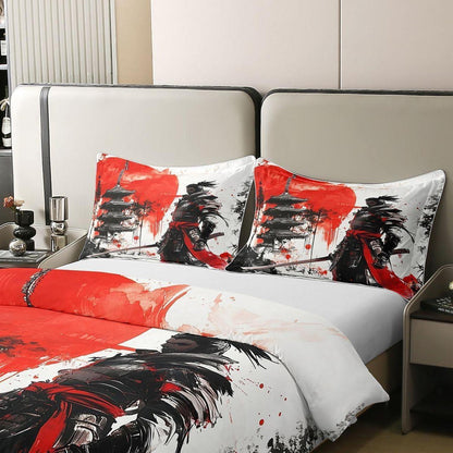 Japanisches Samurai Bettwäsche-Set 155x220 Baumwolle