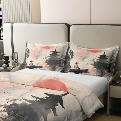 Japanischer Bettbezug 135x200 – Ukiyo-e Design & Baumwolle