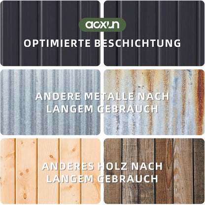 Großes Gerätehaus 8x6ft – Wetterfestes Gartenhaus mit Doppeltür