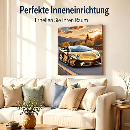 Malen nach Zahlen Auto – DIY Bastelset für Erwachsene