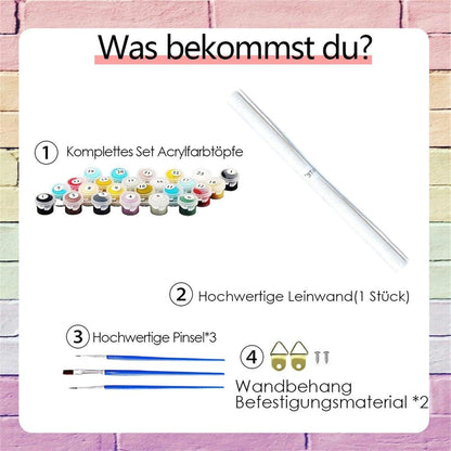 Malen nach Zahlen für Erwachsene – Motiv älterer Mann