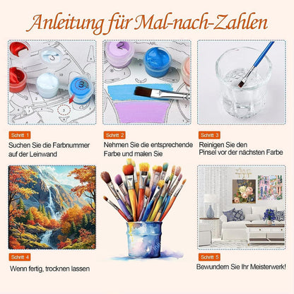 Malen nach Zahlen für Erwachsene – Motiv älterer Mann