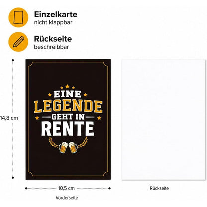 Geschenk zur Rente 2026: 4-teiliges Bierglas Set für Männer