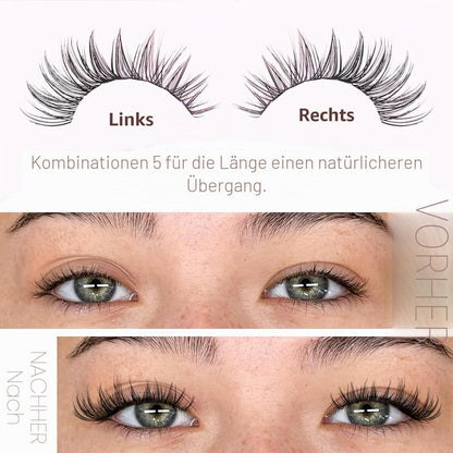 300er Wimpern-Set Manga Lash Cluster 10-16mm