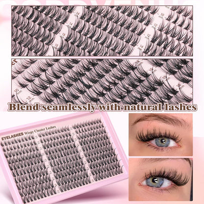 300er Wimpern-Set Manga Lash Cluster 10-16mm