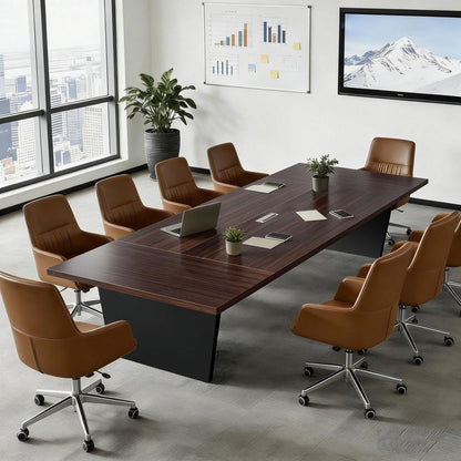 Moderner Konferenztisch Groß – Stabiler Meetingtisch 320x100x74cm