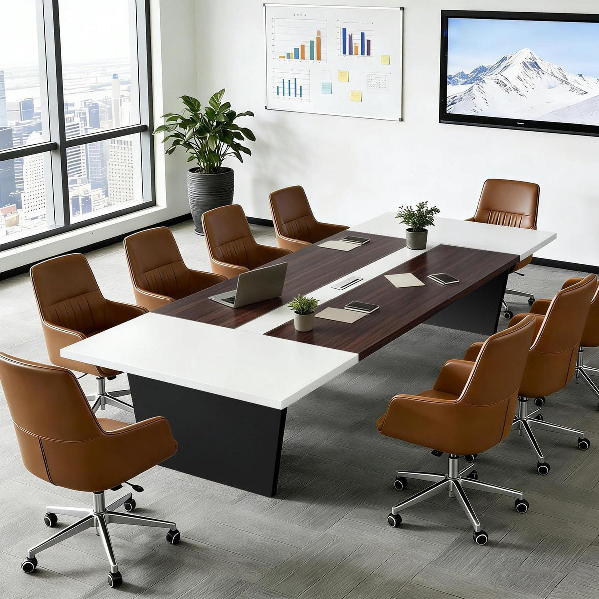 Konferenztisch Groß – Moderner Besprechungstisch 360x120cm