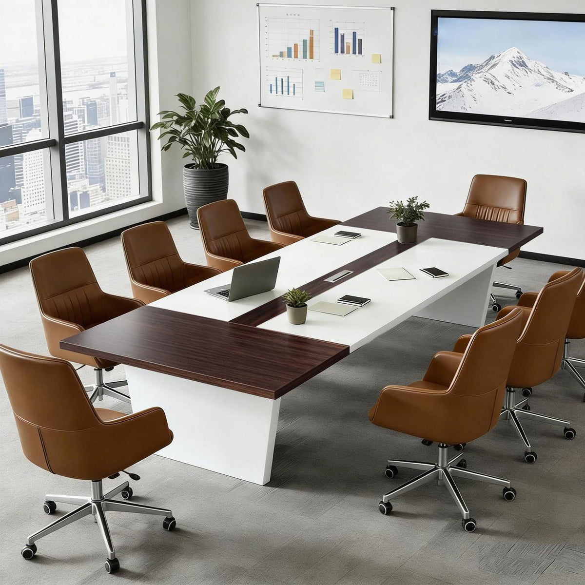 Moderner Konferenztisch Groß – Besprechungstisch für Büro & Meeting