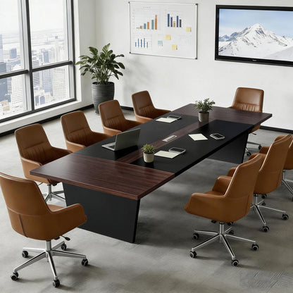 Moderner Konferenztisch 360x100cm – Stabiler Meetingtisch für Büro